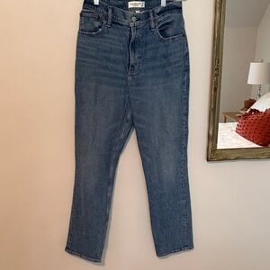 Abercrombie & Fitch Straight Leg Blue Jeans